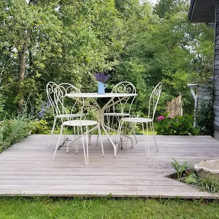 La Tuillère : maison en bois avec vue et piscine Saint-Aulaire Extérieur photo
