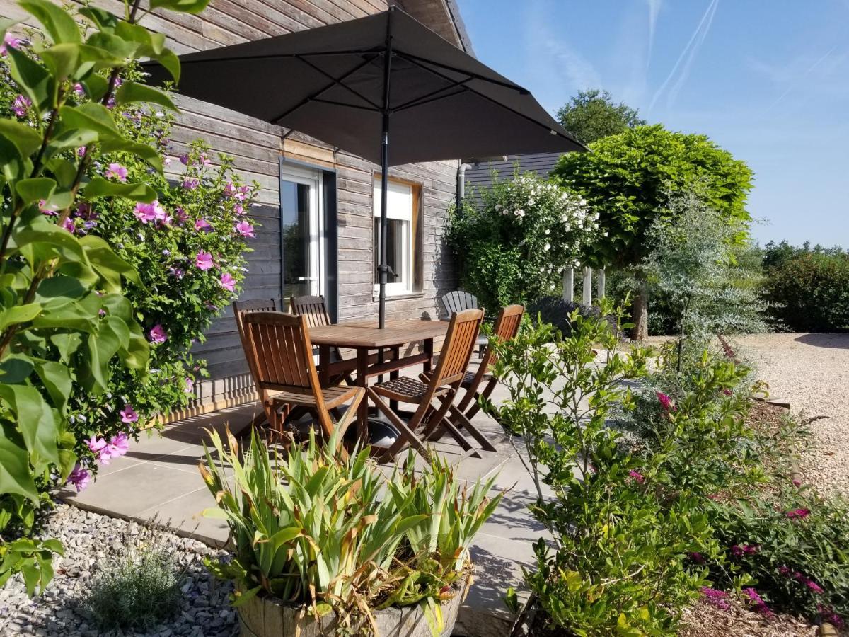 La Tuillère : maison en bois avec vue et piscine Saint-Aulaire Extérieur photo